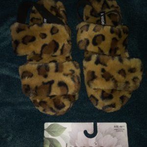 New furry leopard in or outdoor shoes